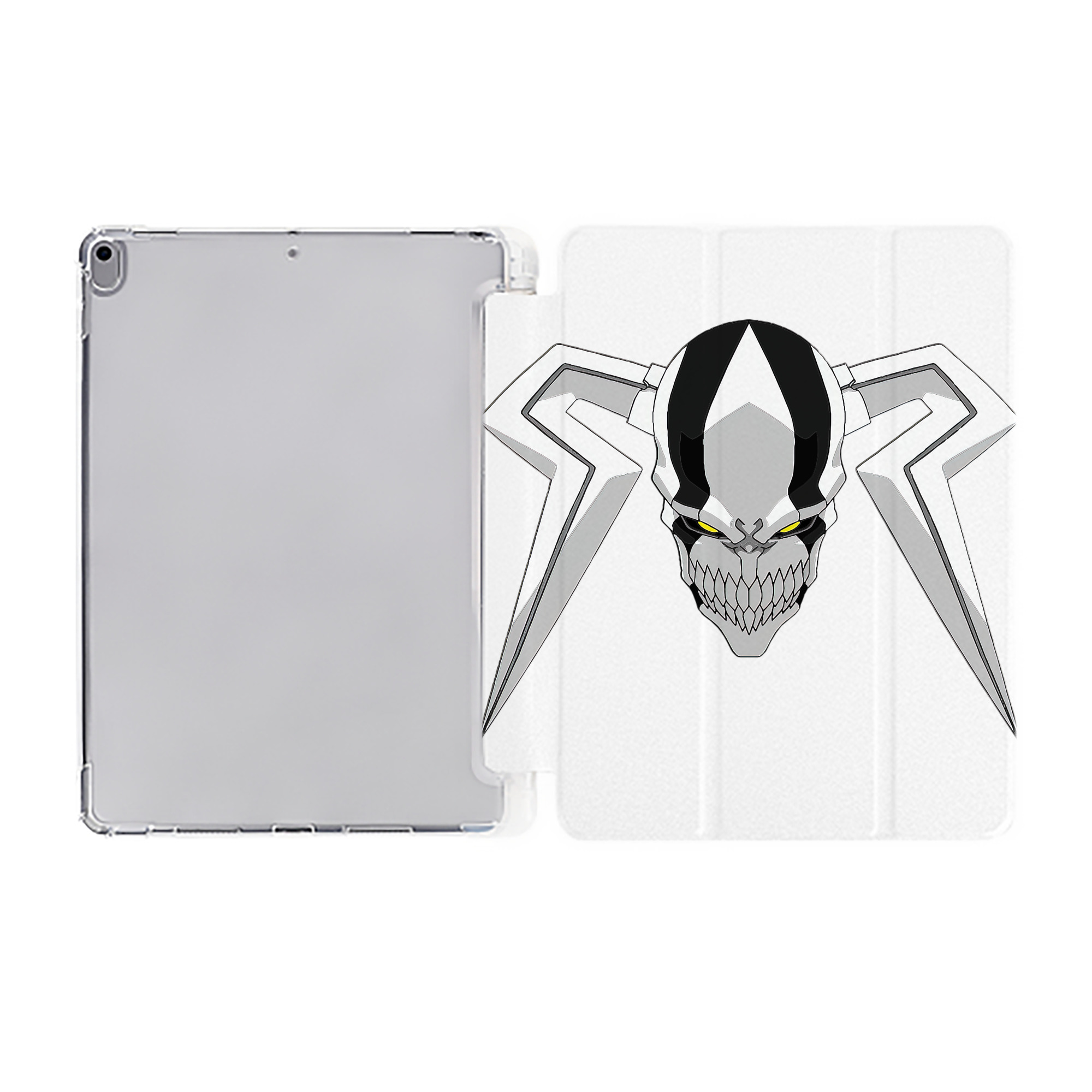 （画像用） ブリーチ 黒崎一護（くろさき いちご）BLEACH Kurosaki Ichigo IPad ケース ペン収納付き 三つ折りスタンド PUレザー×シリコン 対応機種9.5/10.5/10.9インチ